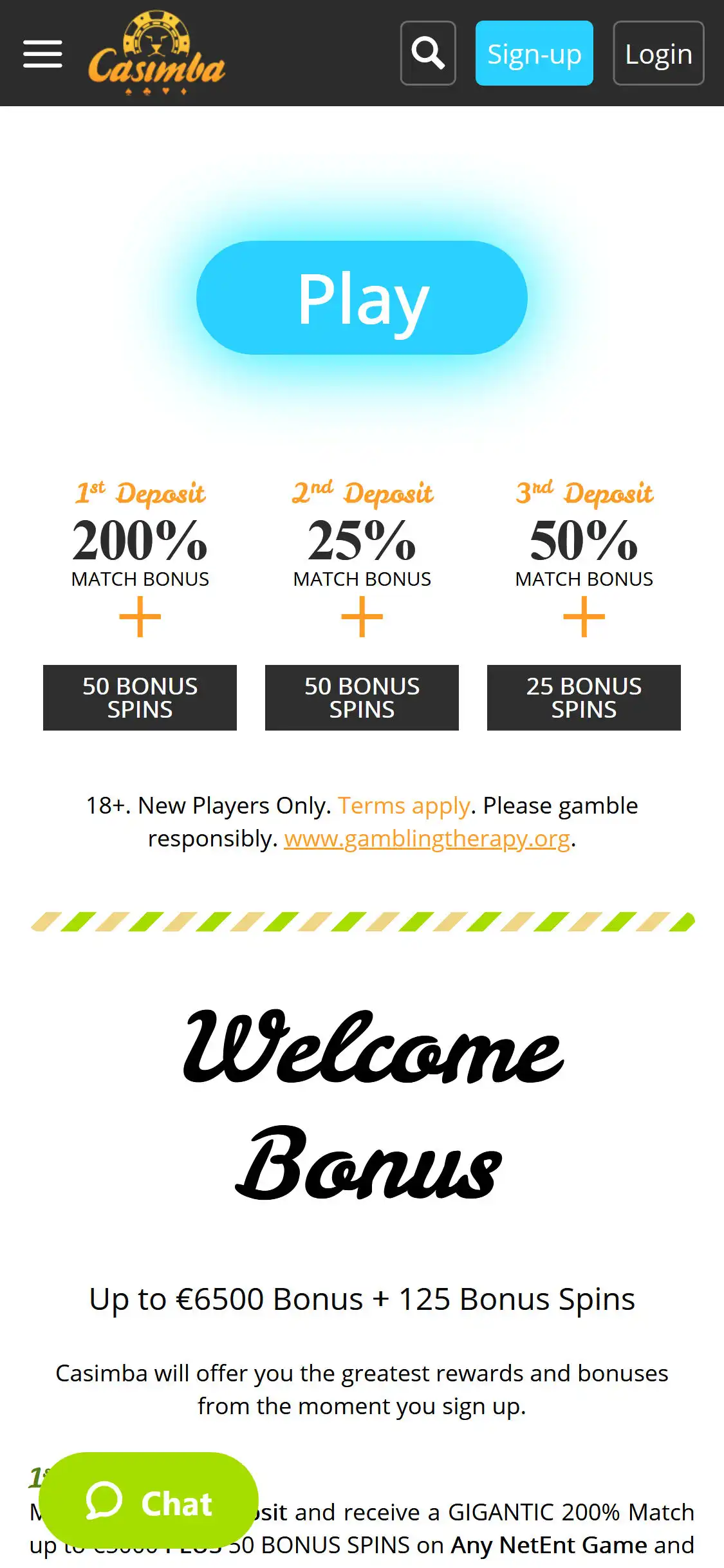 Casimba Casino Mobile No Deposit Bonus Review
