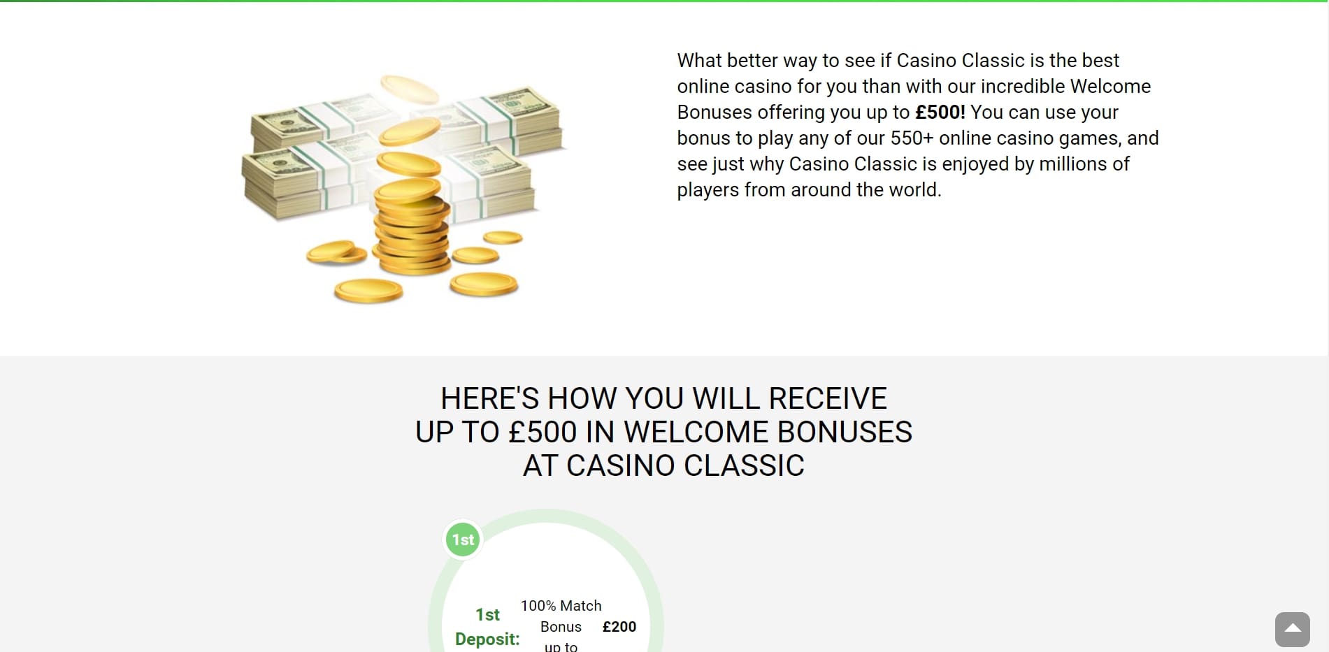 Casino Classic EU No Deposit Bonus