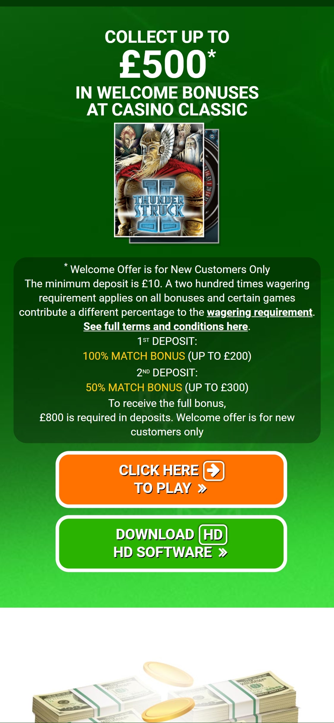 Casino Classic EU Mobile No Deposit Bonus Review