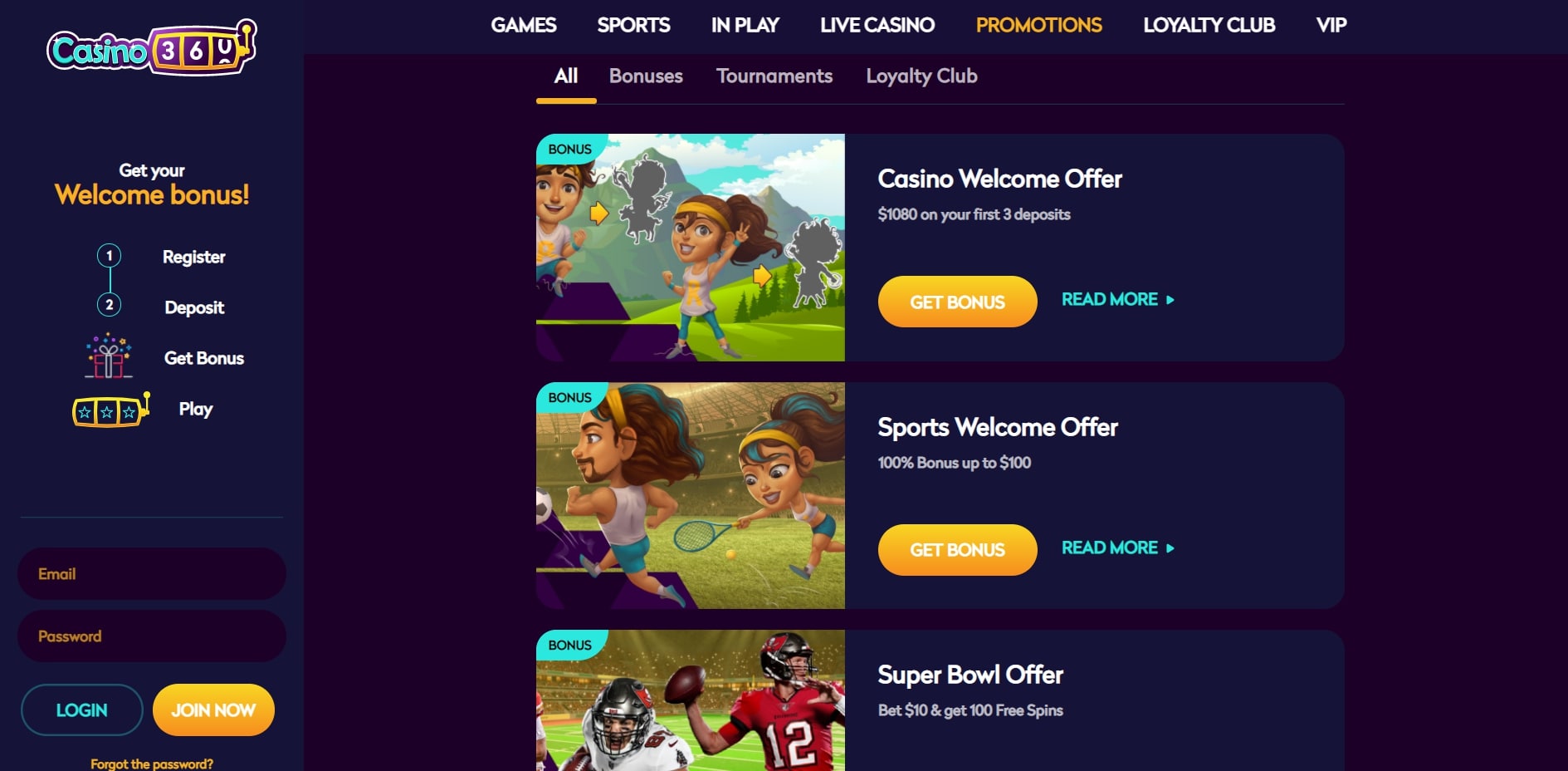 Casino360 No Deposit Bonus