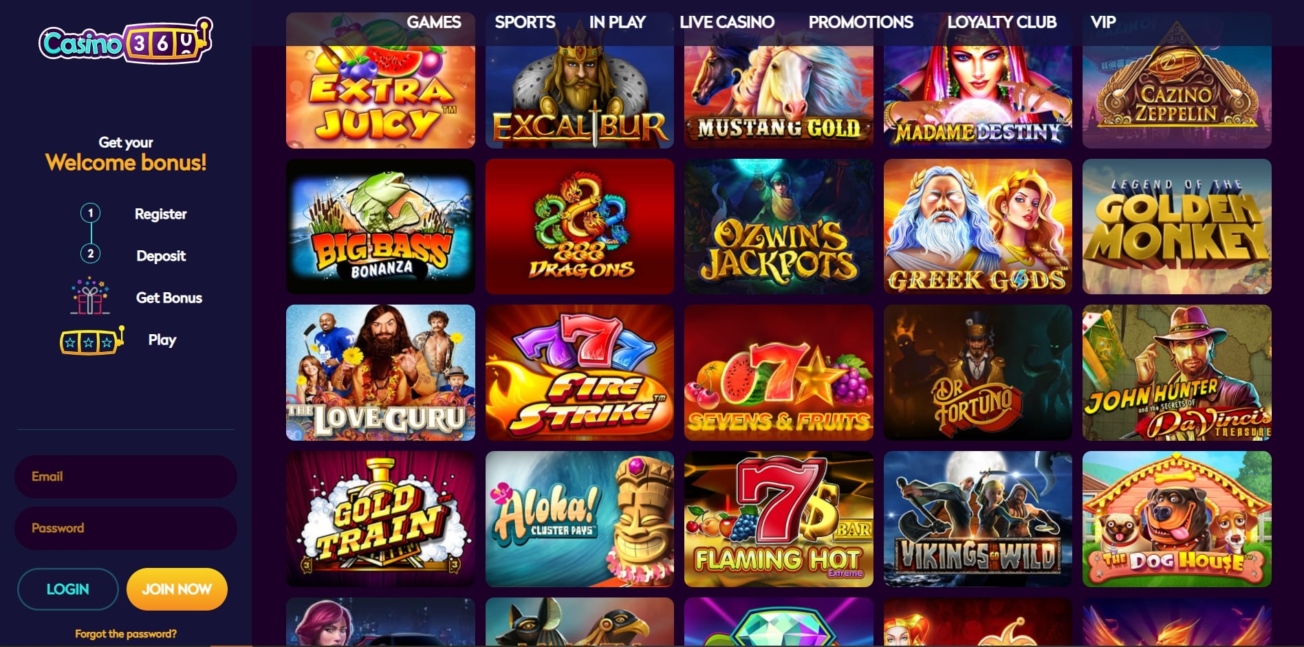 Casino360 Games