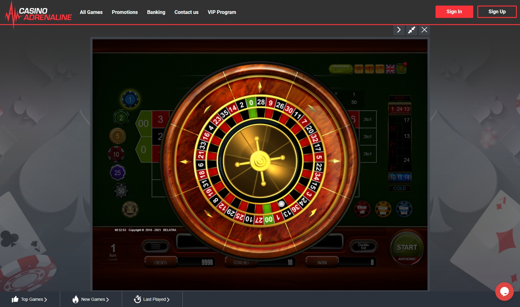 Casino Adrenaline Casino Games