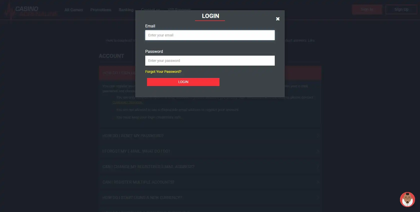 Casino Adrenaline Login