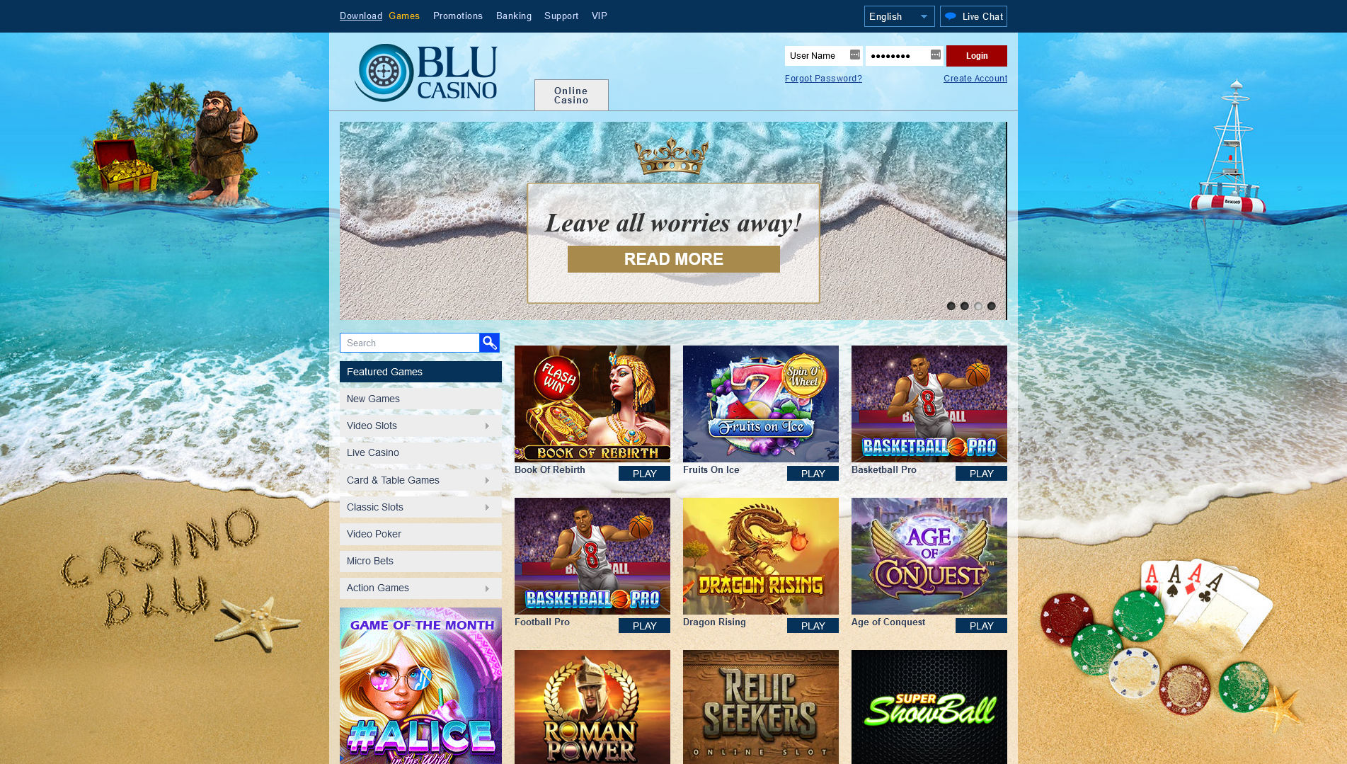 Casino Blu Review