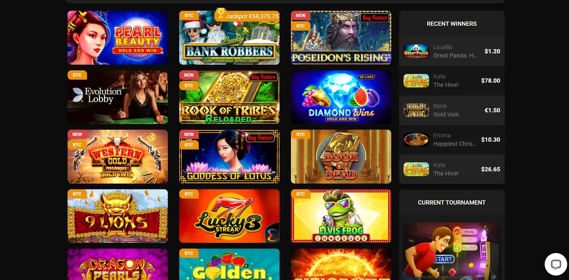 Casinochan Games