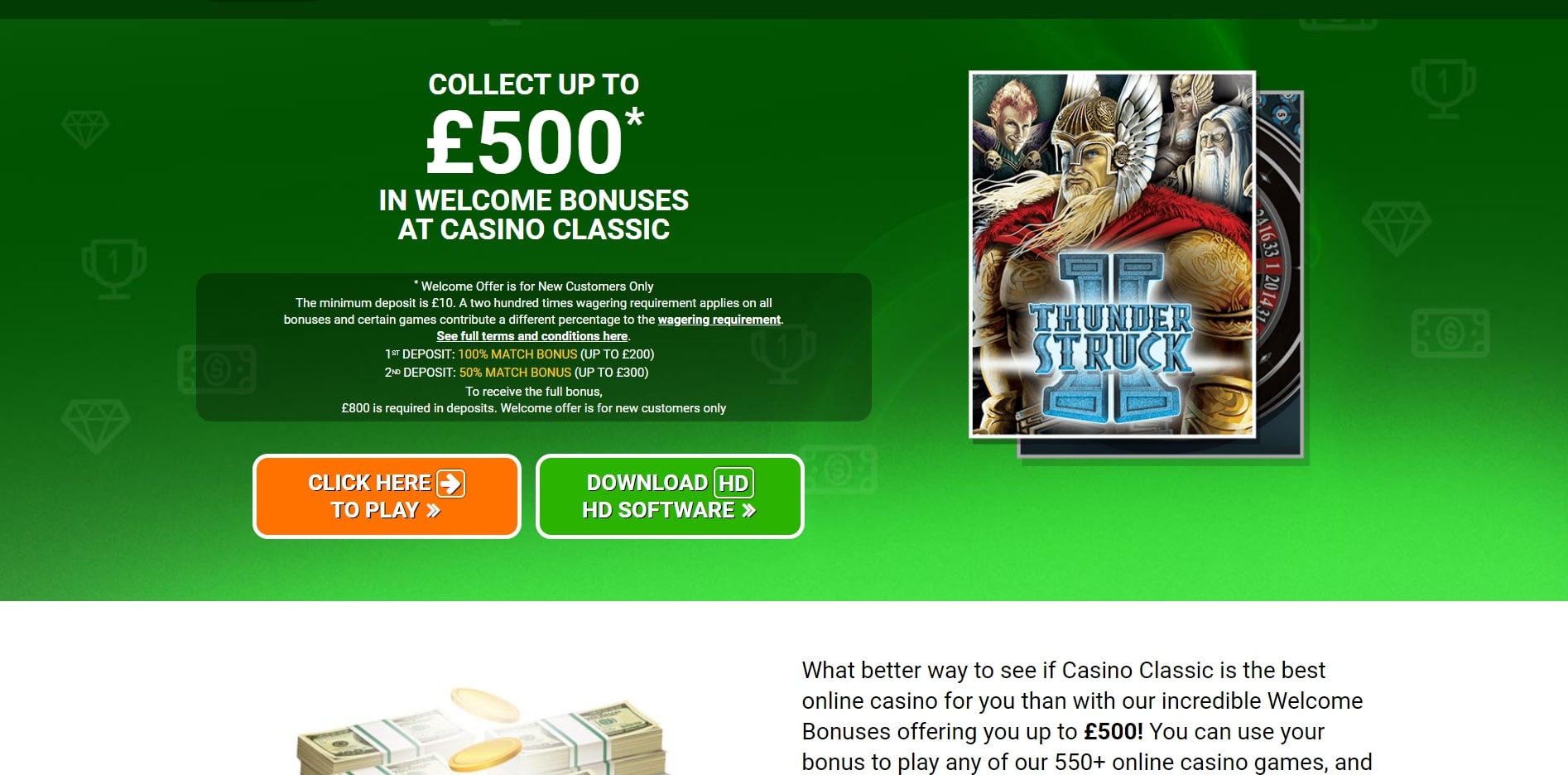 Casino Classic UK No Deposit Bonus