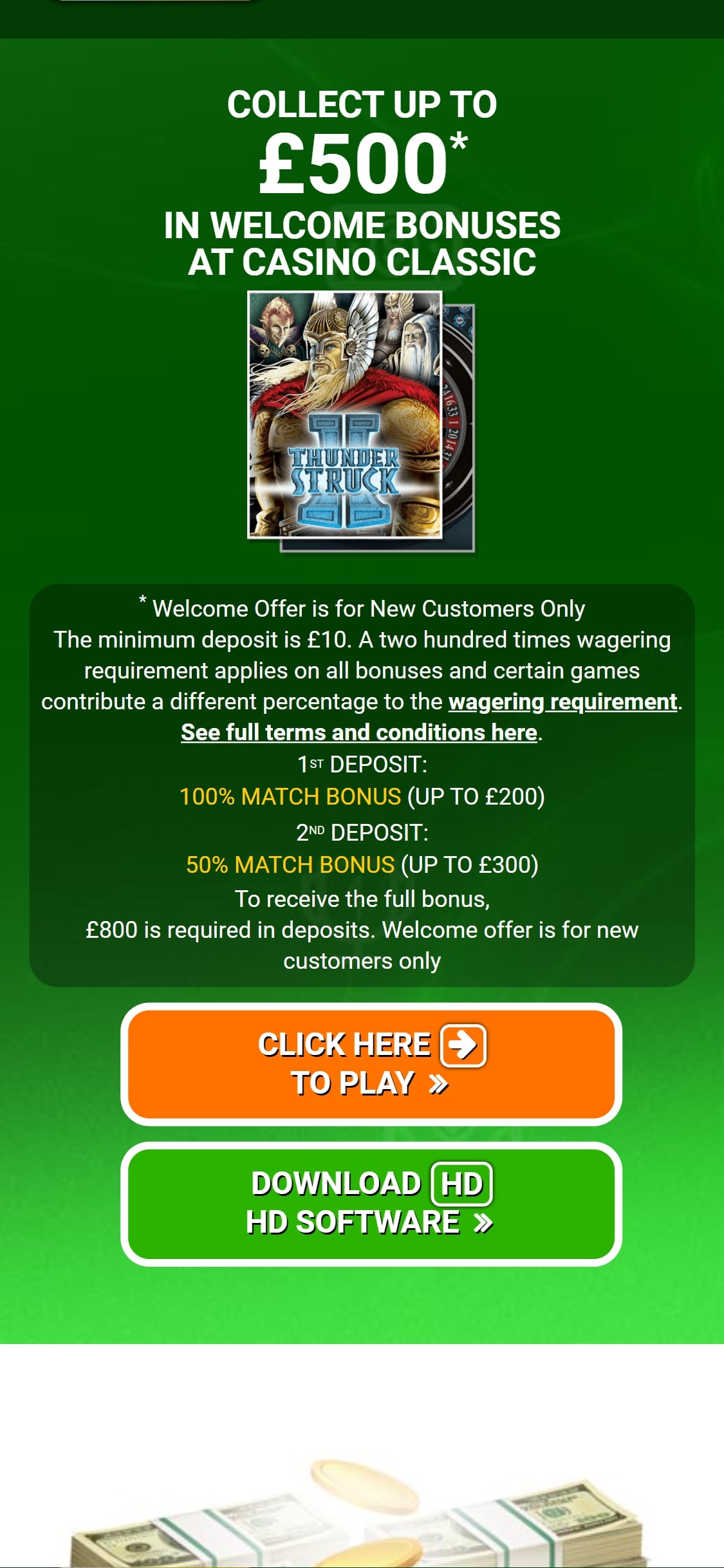 Casino Classic UK Mobile No Deposit Bonus Review
