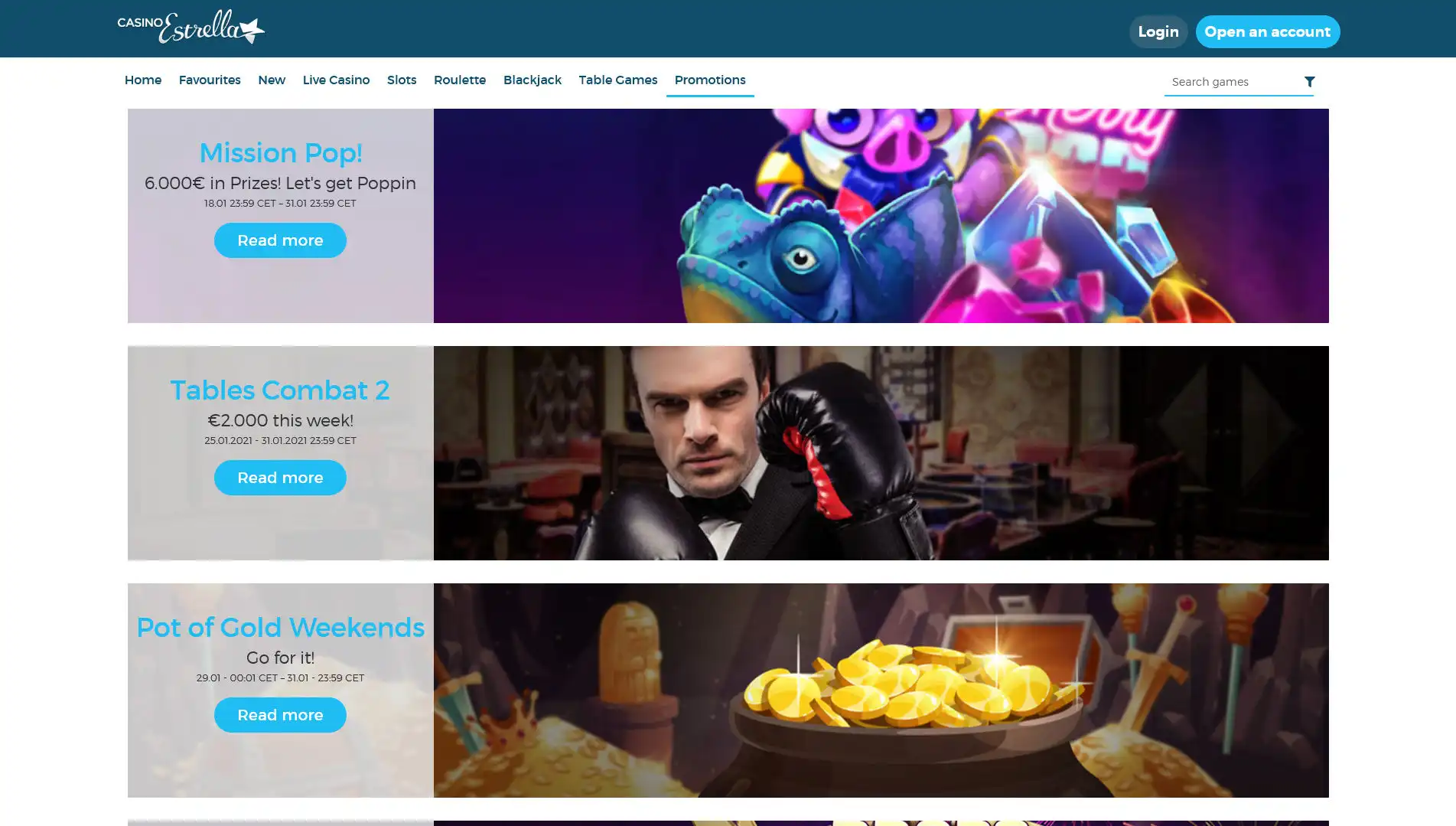 Casino Estrella No Deposit Bonus