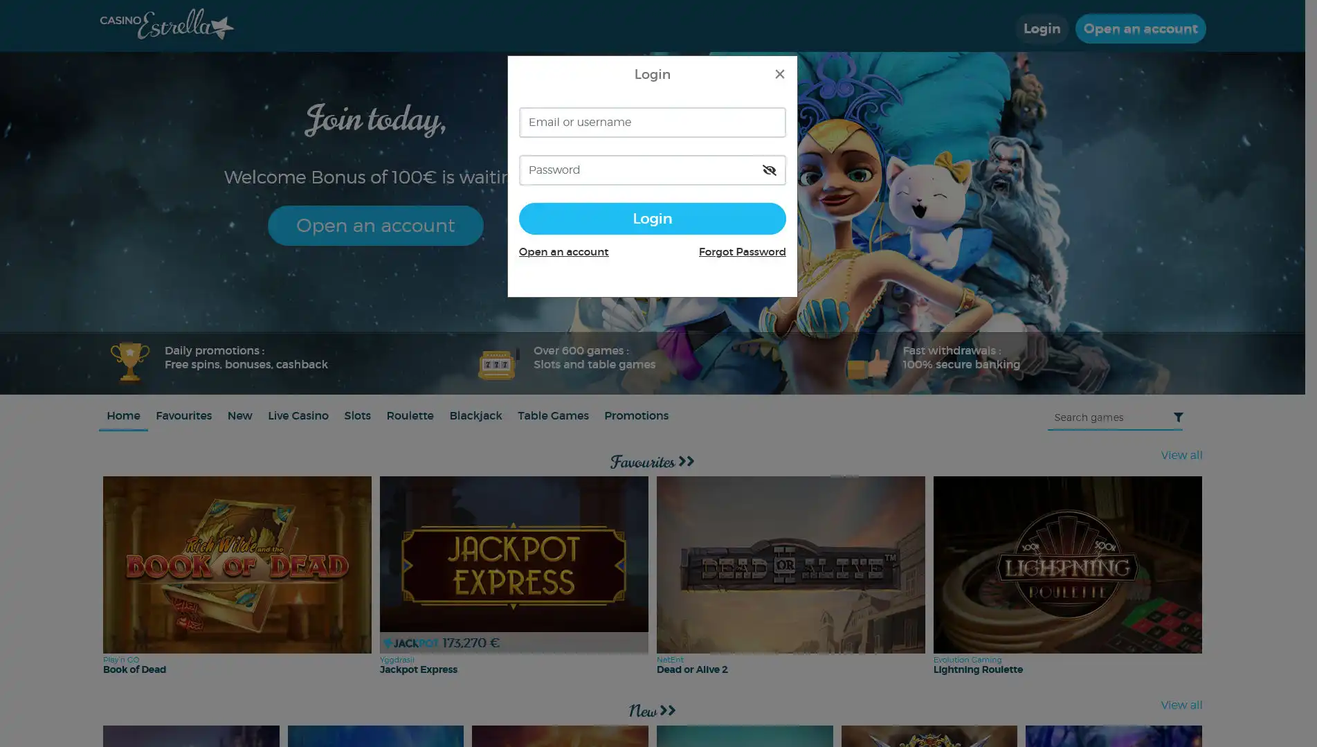 Casino Estrella Login