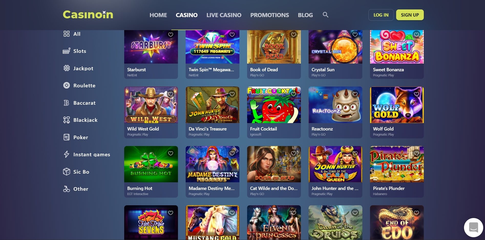 Casinoin Games