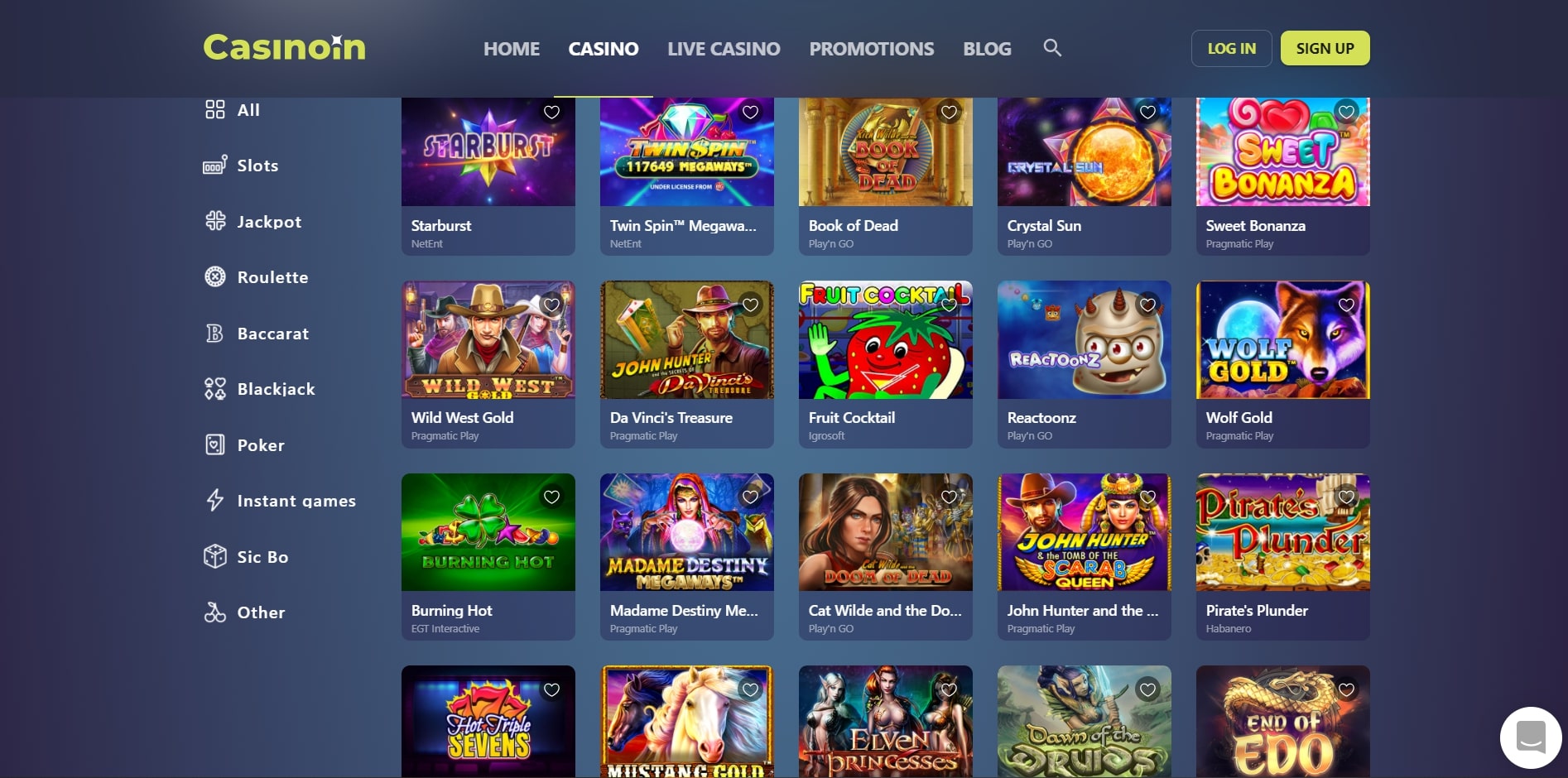 Casinoin Games