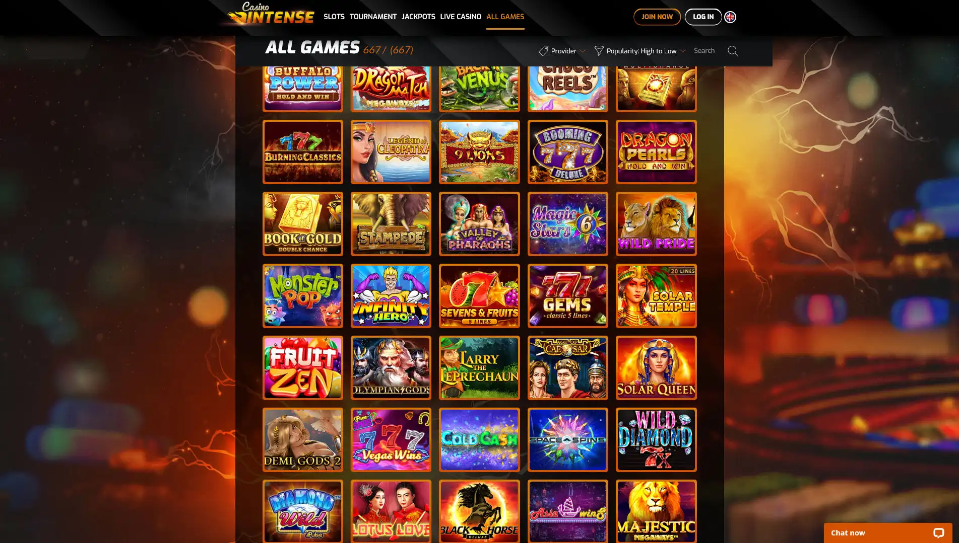Casino Intense Games