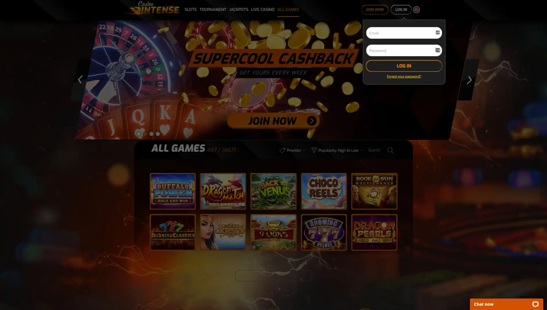 Casino Intense Login