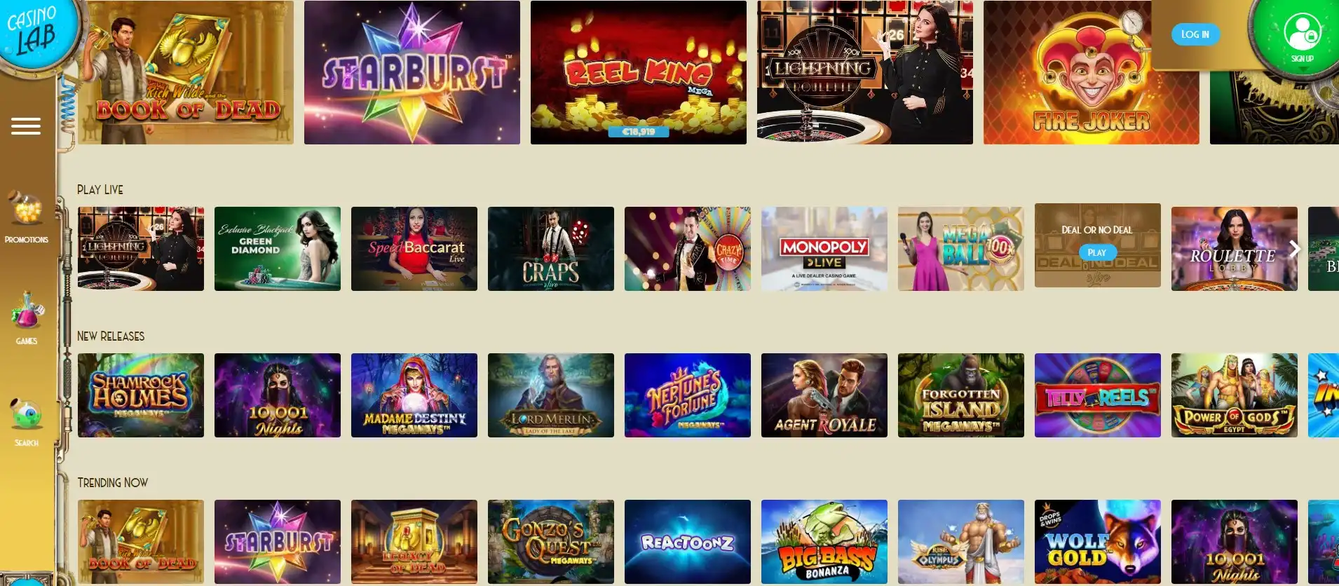 Casino Lab Games
