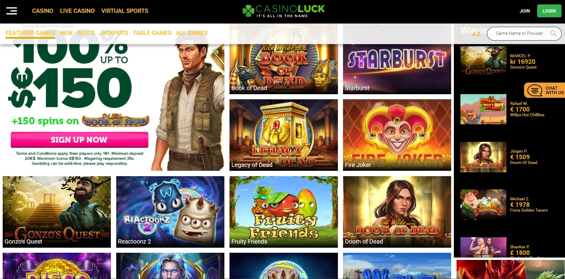 CasinoLuck Games
