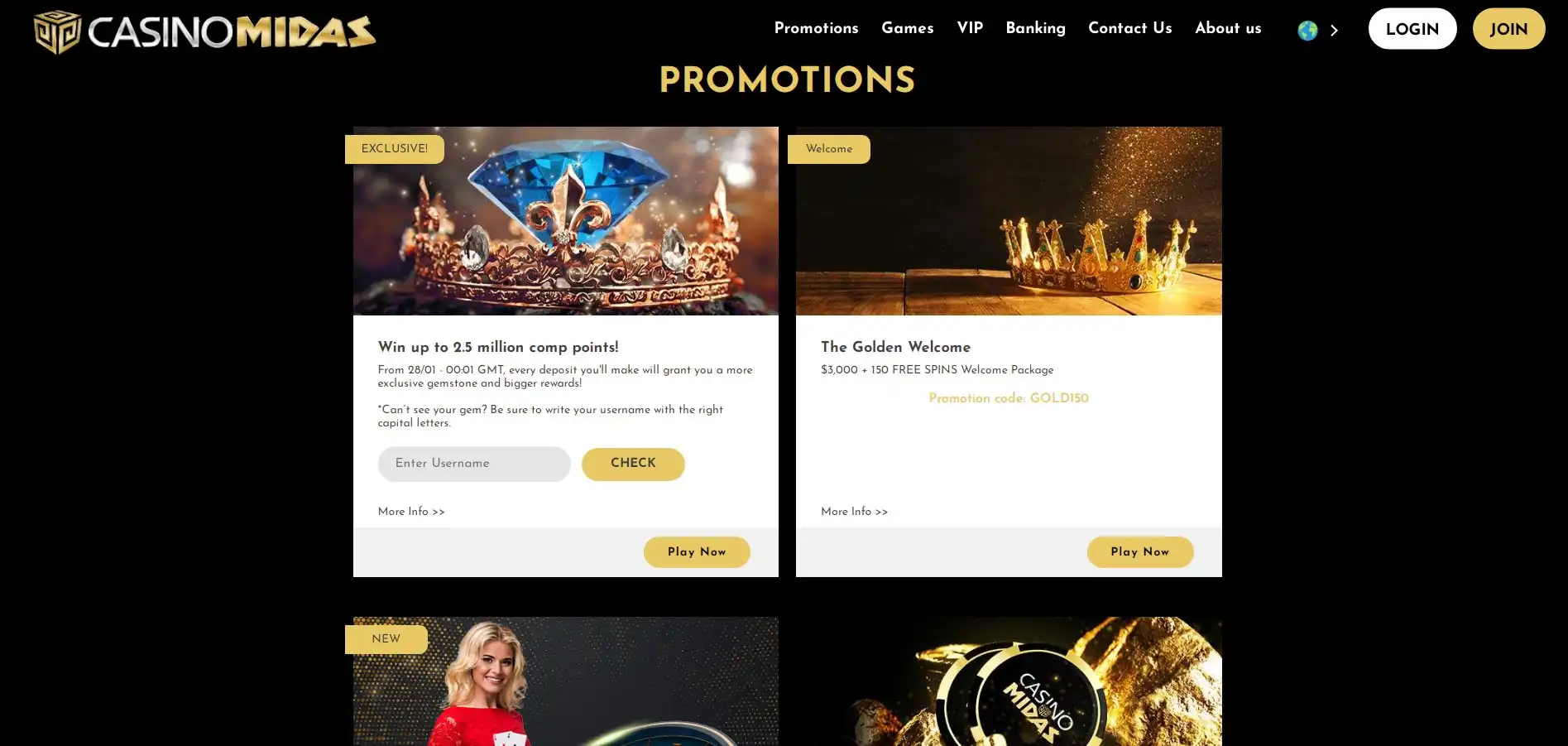 Casino Midas No Deposit Bonus
