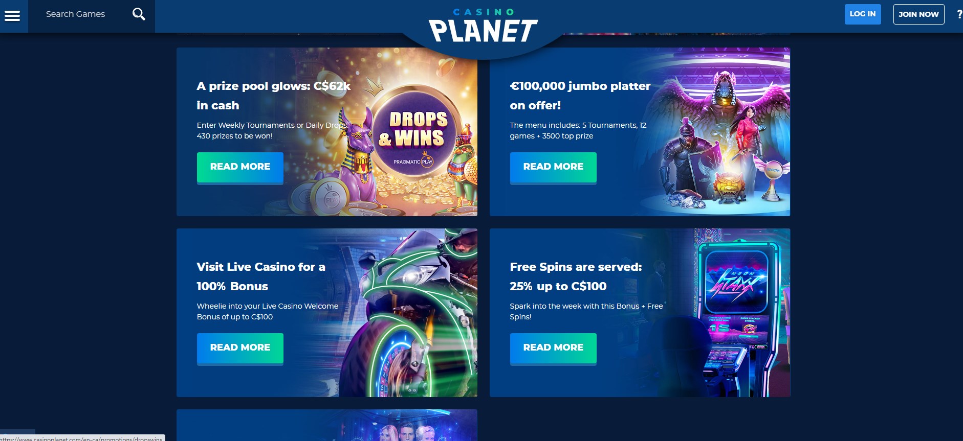 Casino Planet No Deposit Bonus