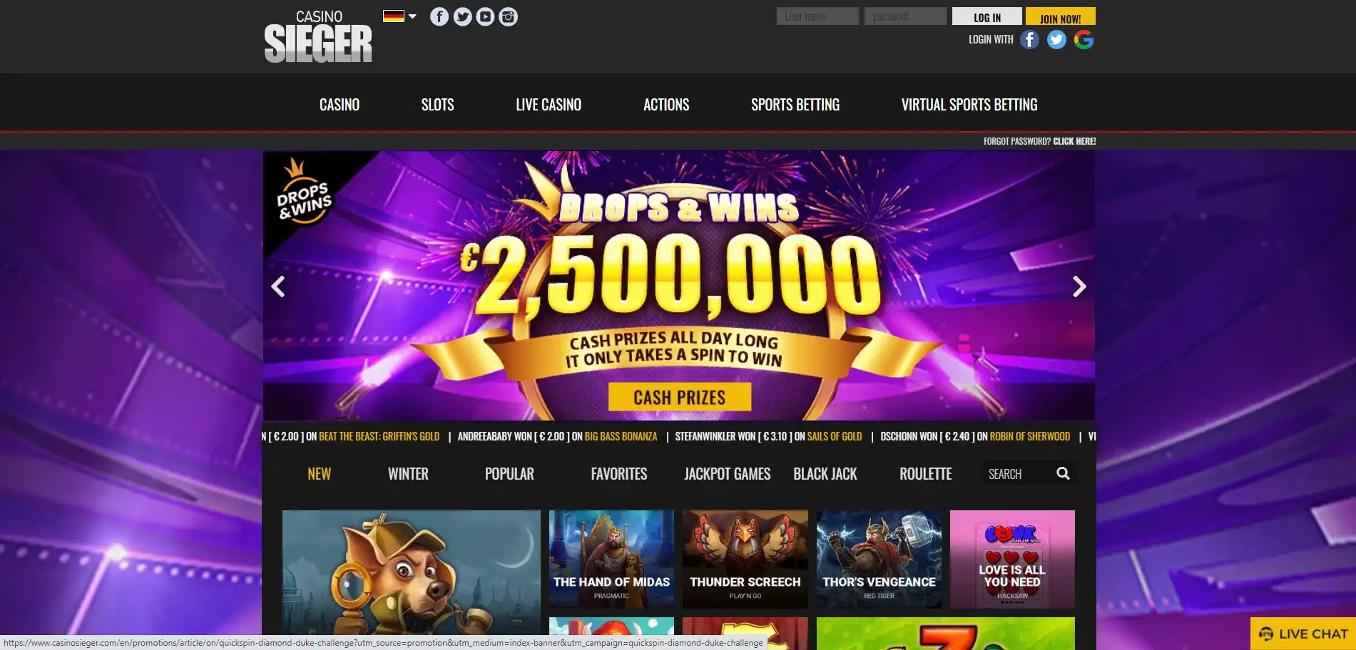 CasinoSieger Review