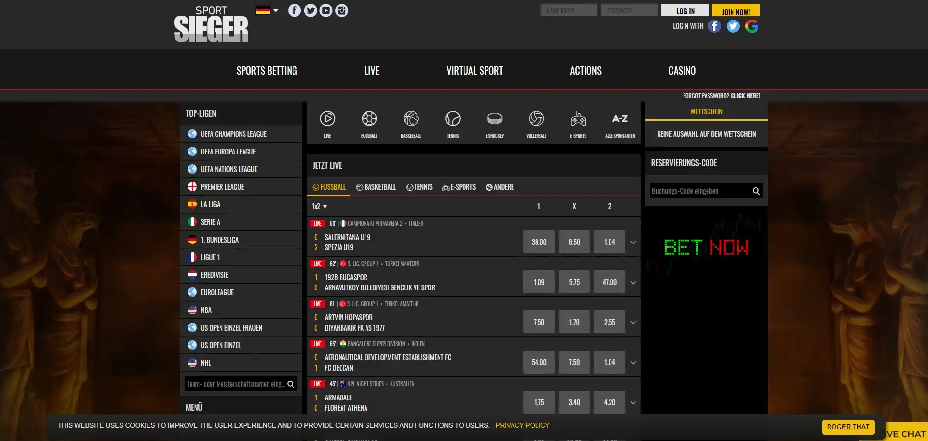 CasinoSieger Betting