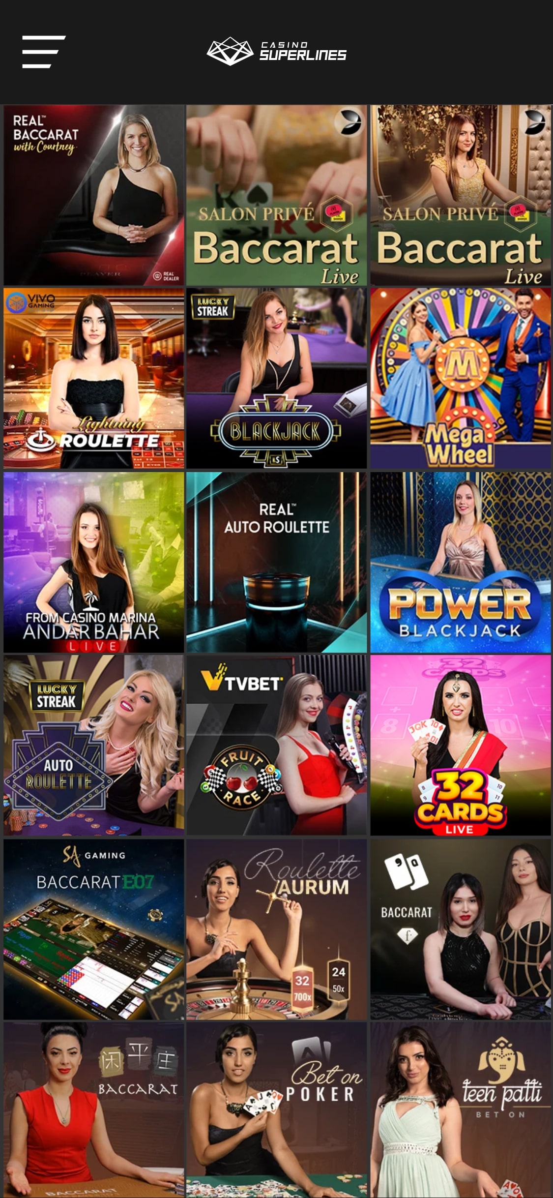Casino Superlines Mobile Live Dealer Games Review