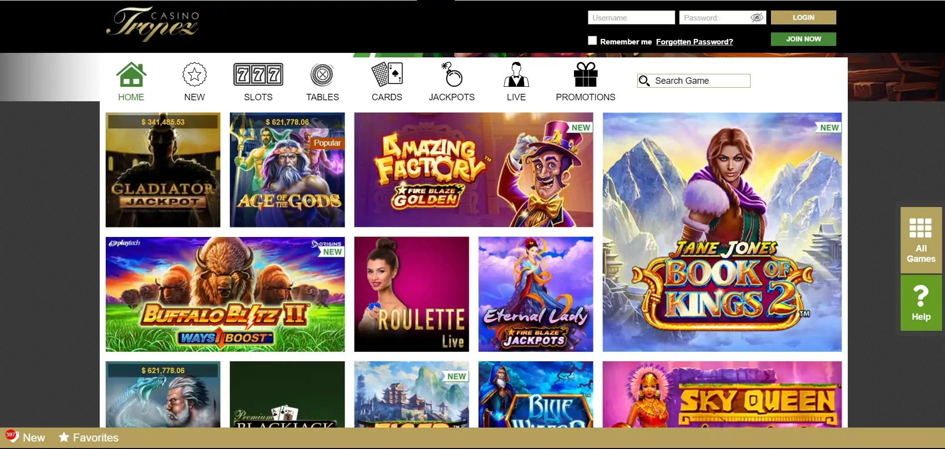 Casino Tropez Games