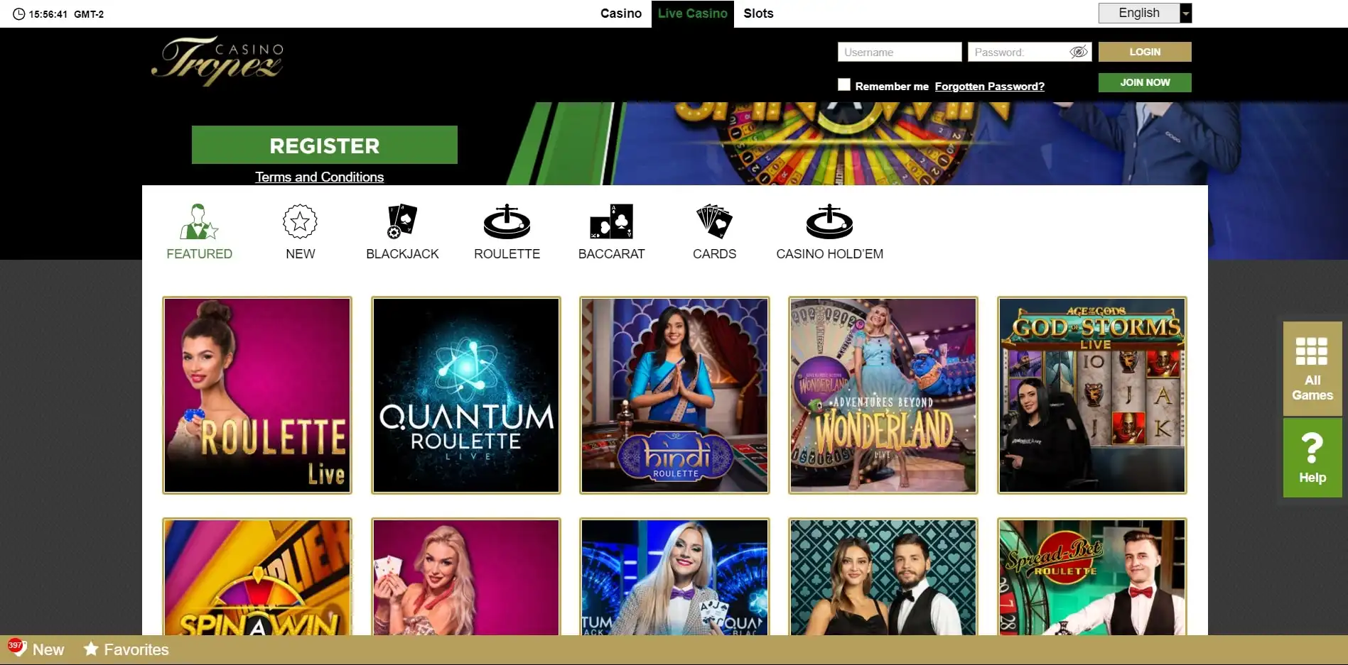 Casino Tropez Live Dealer Games