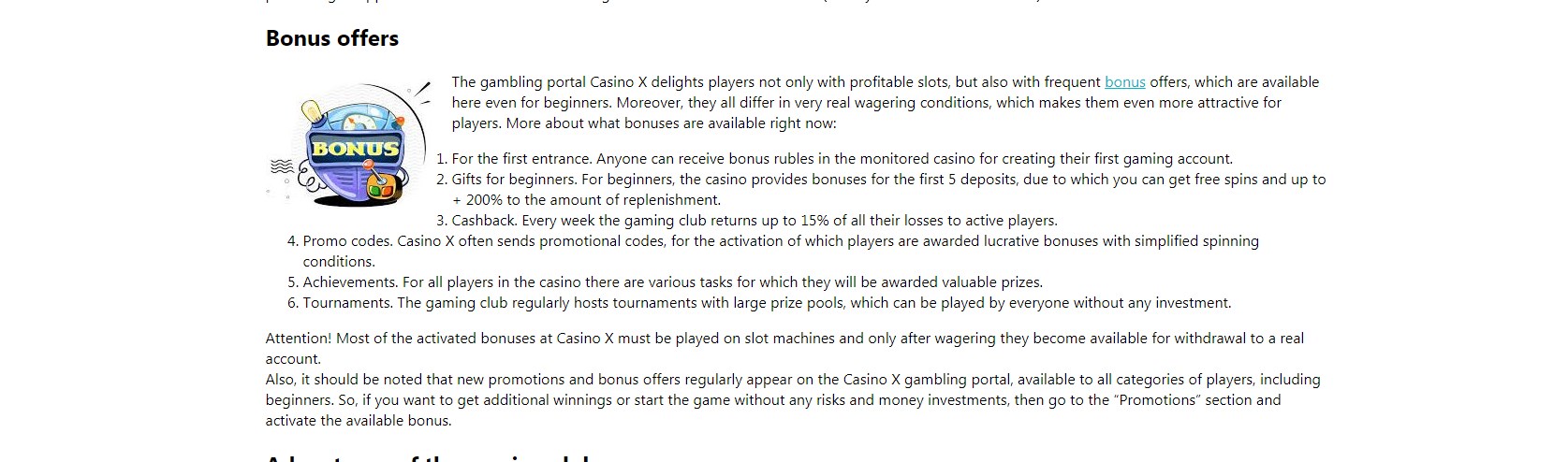 Casino X US No Deposit Bonus