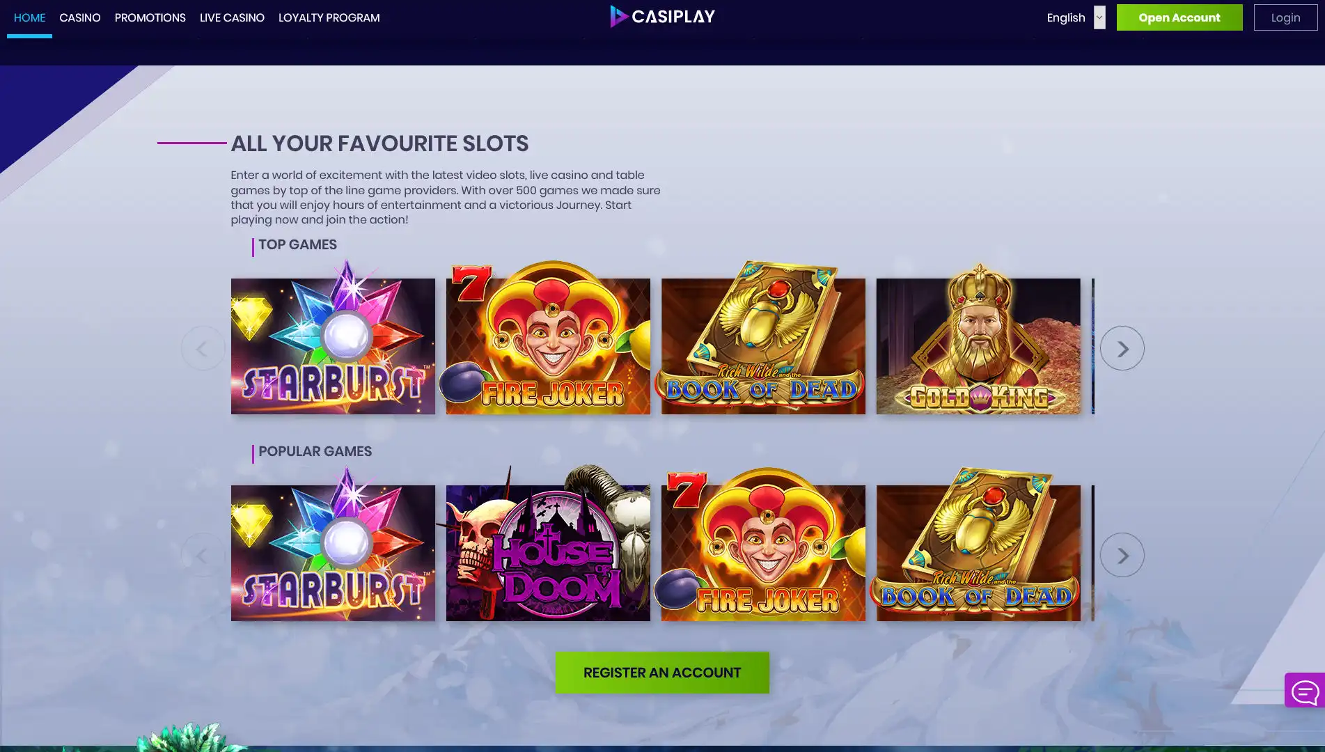 Casiplay Casino Games
