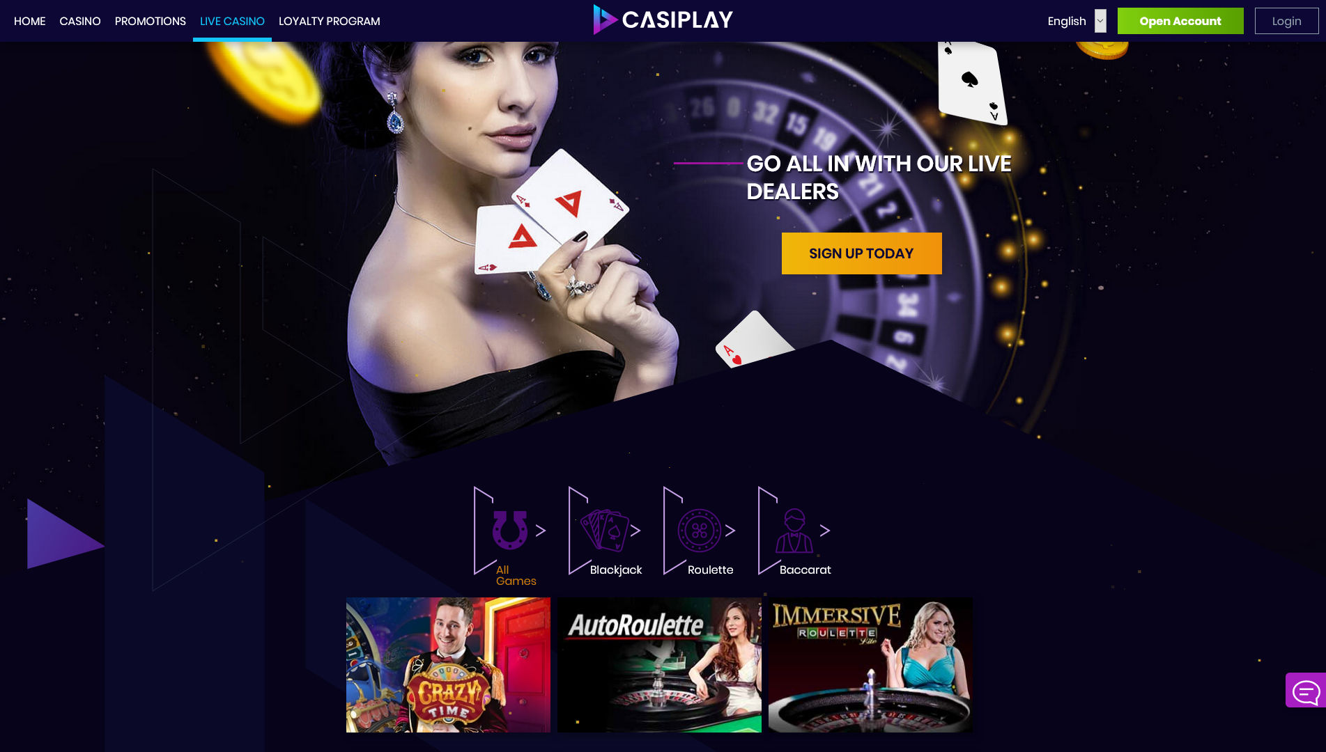 Casiplay Casino Live Dealer Games