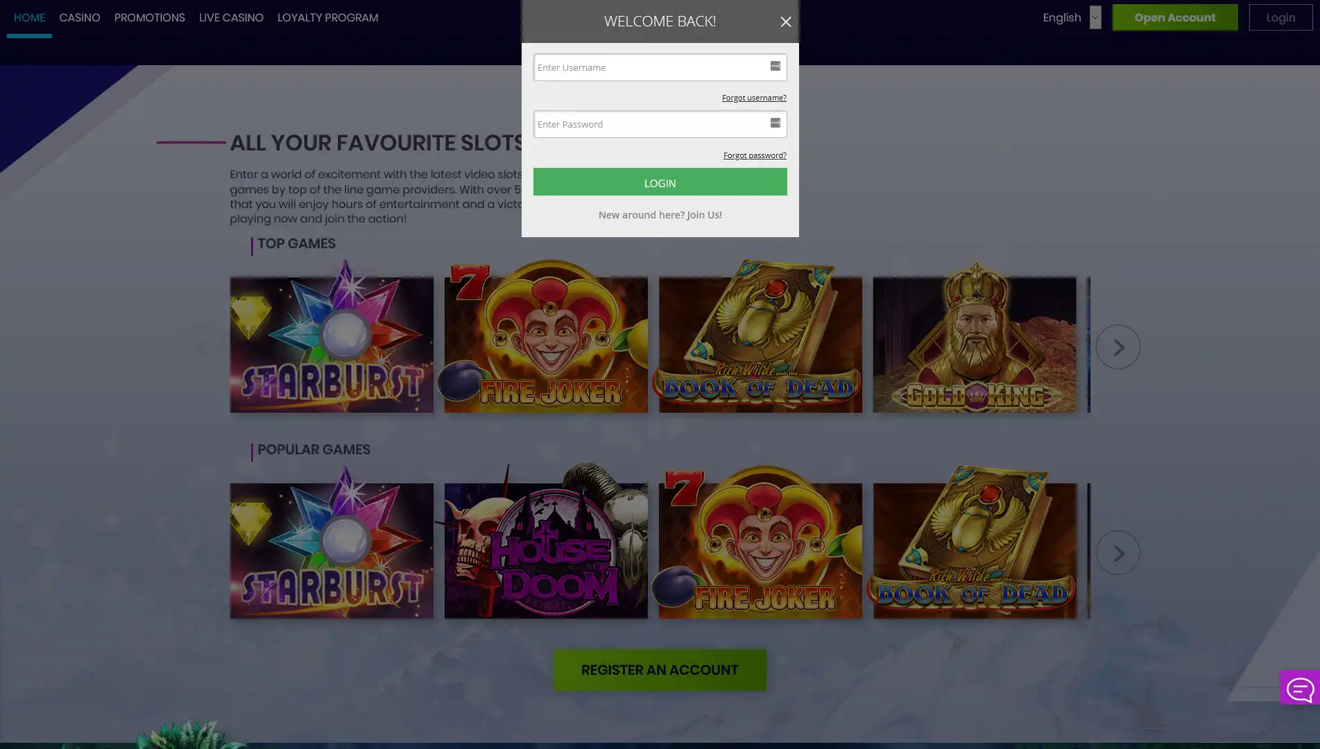 Casiplay Casino Login