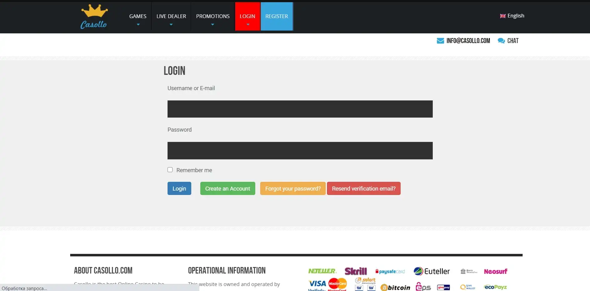Casoo Casino Login