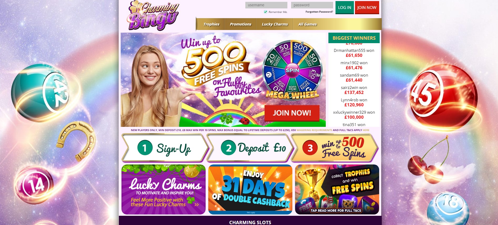 Charming Bingo Casino Review