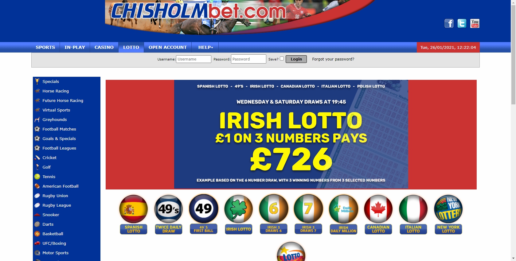 Chis Holm Bet Casino Games