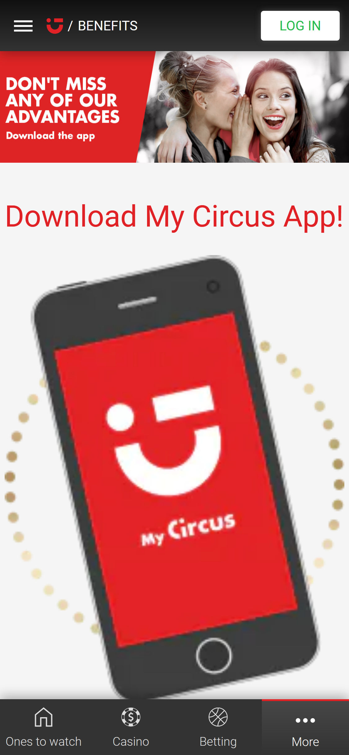 Circus Casino Mobile App Review