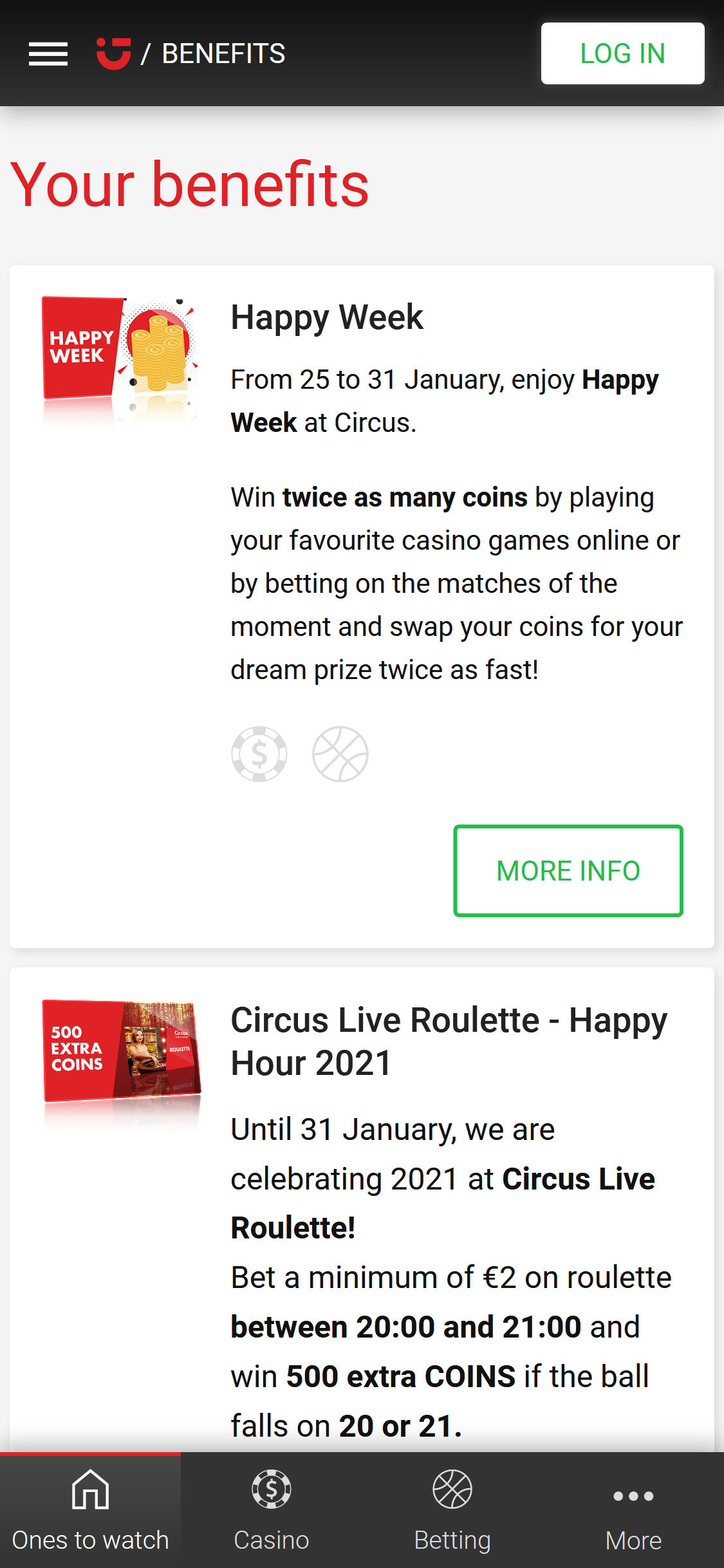 Circus Casino Mobile No Deposit Bonus Review