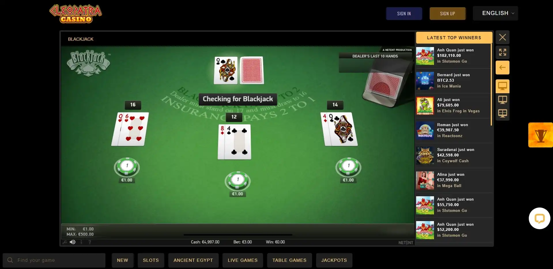 Cleopatra Casino Slots
