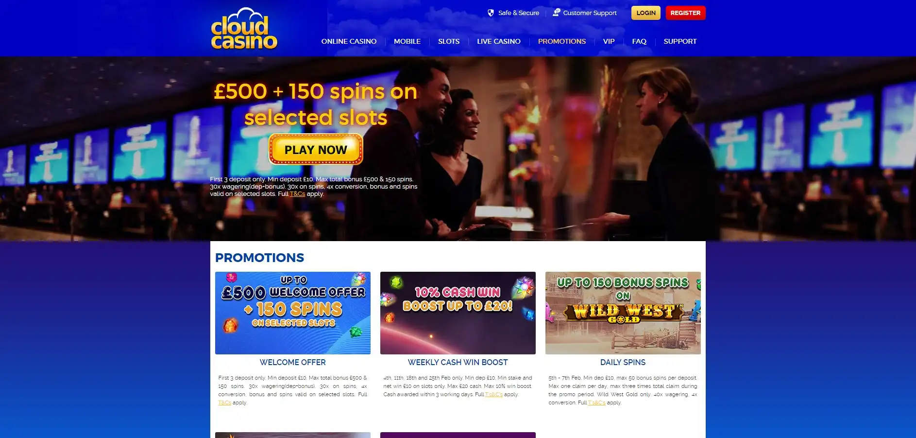 CloudCasino No Deposit Bonus
