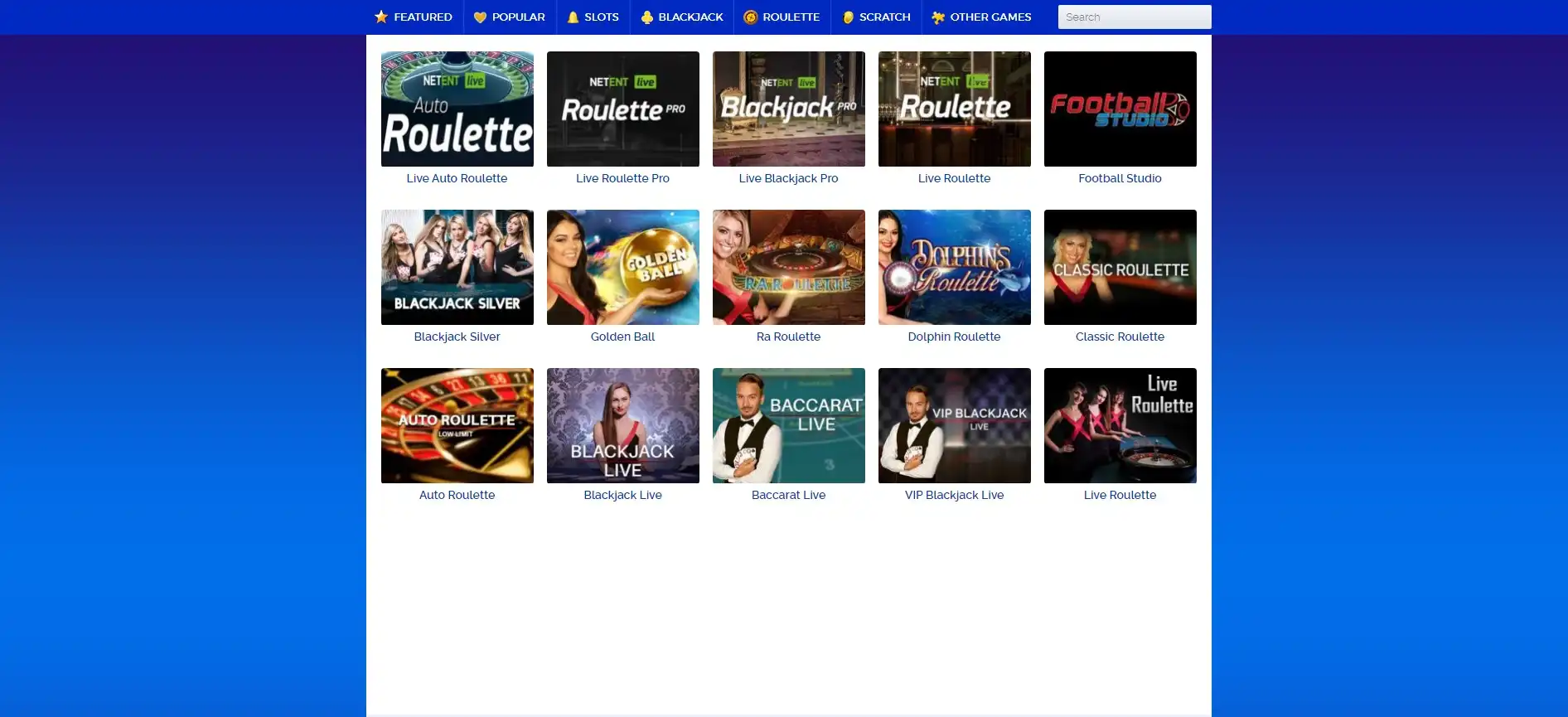 CloudCasino Live Dealer Games