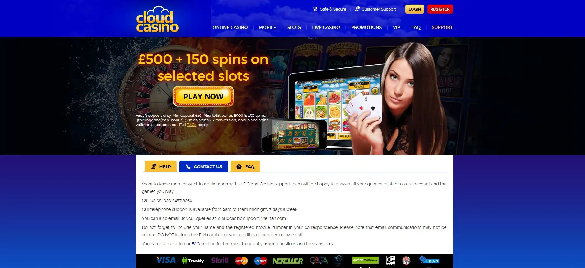 CloudCasino Support