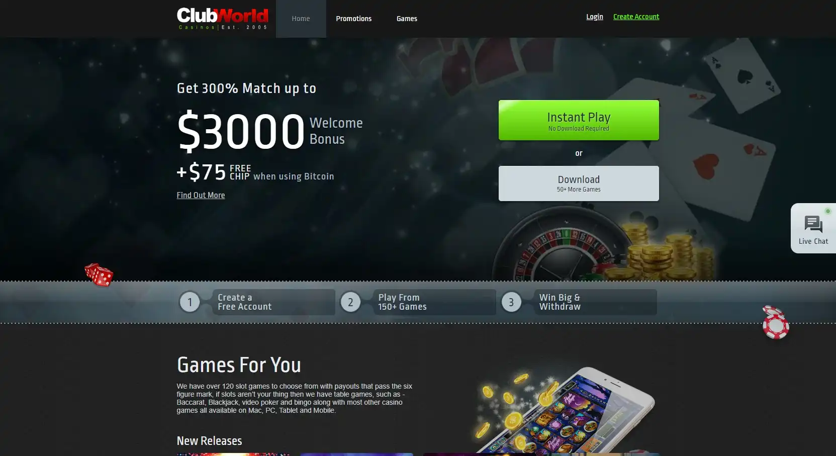 Club World Casinos Review