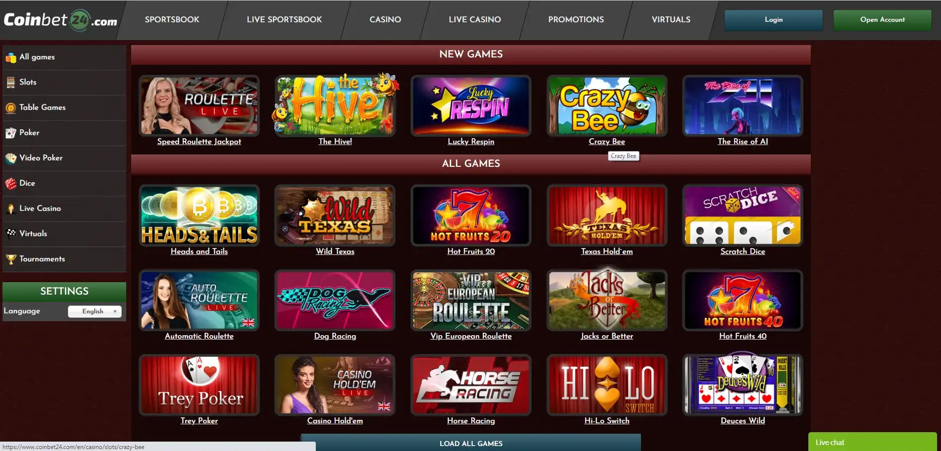 Coinbet24 Games