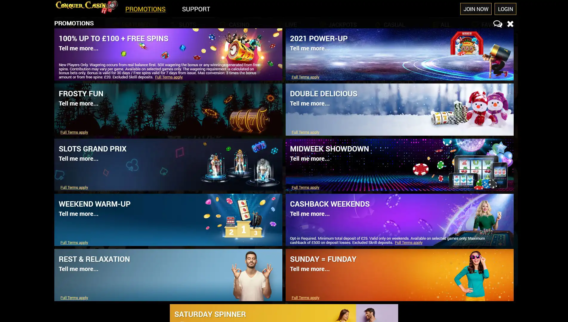 Conquer Casino No Deposit Bonus