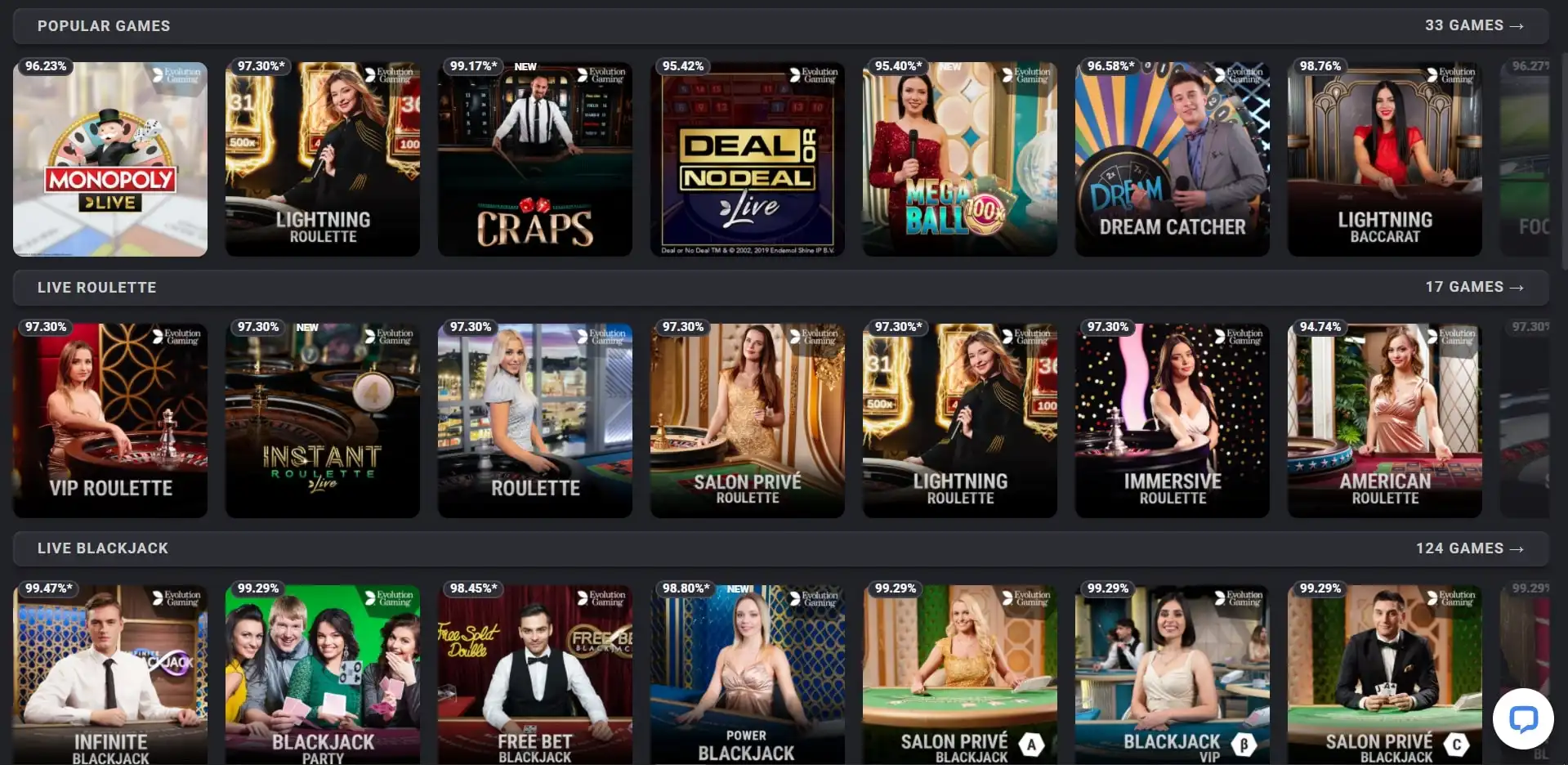 Coolbet Live Dealer Games