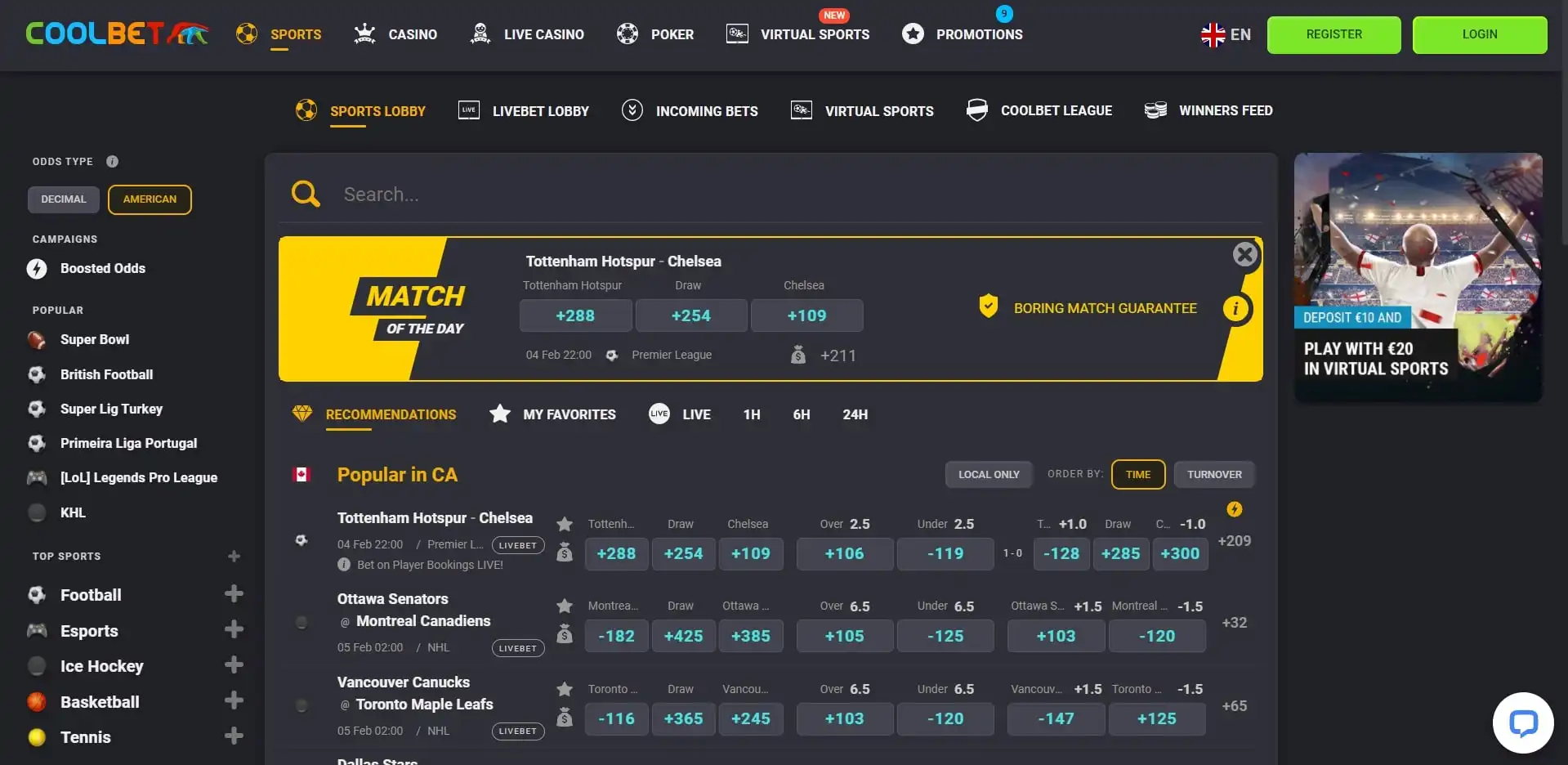 Coolbet Betting
