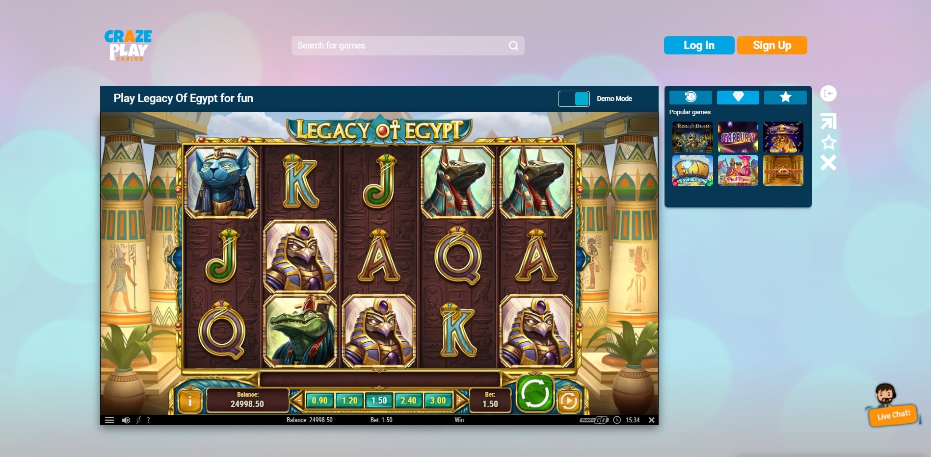 CrazePlay Casino Slot Games