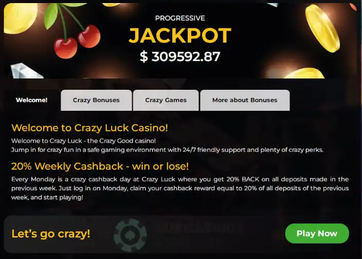 Crazy Luck Casino Review
