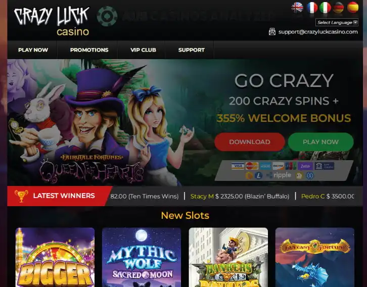 Crazy Luck Casino Review