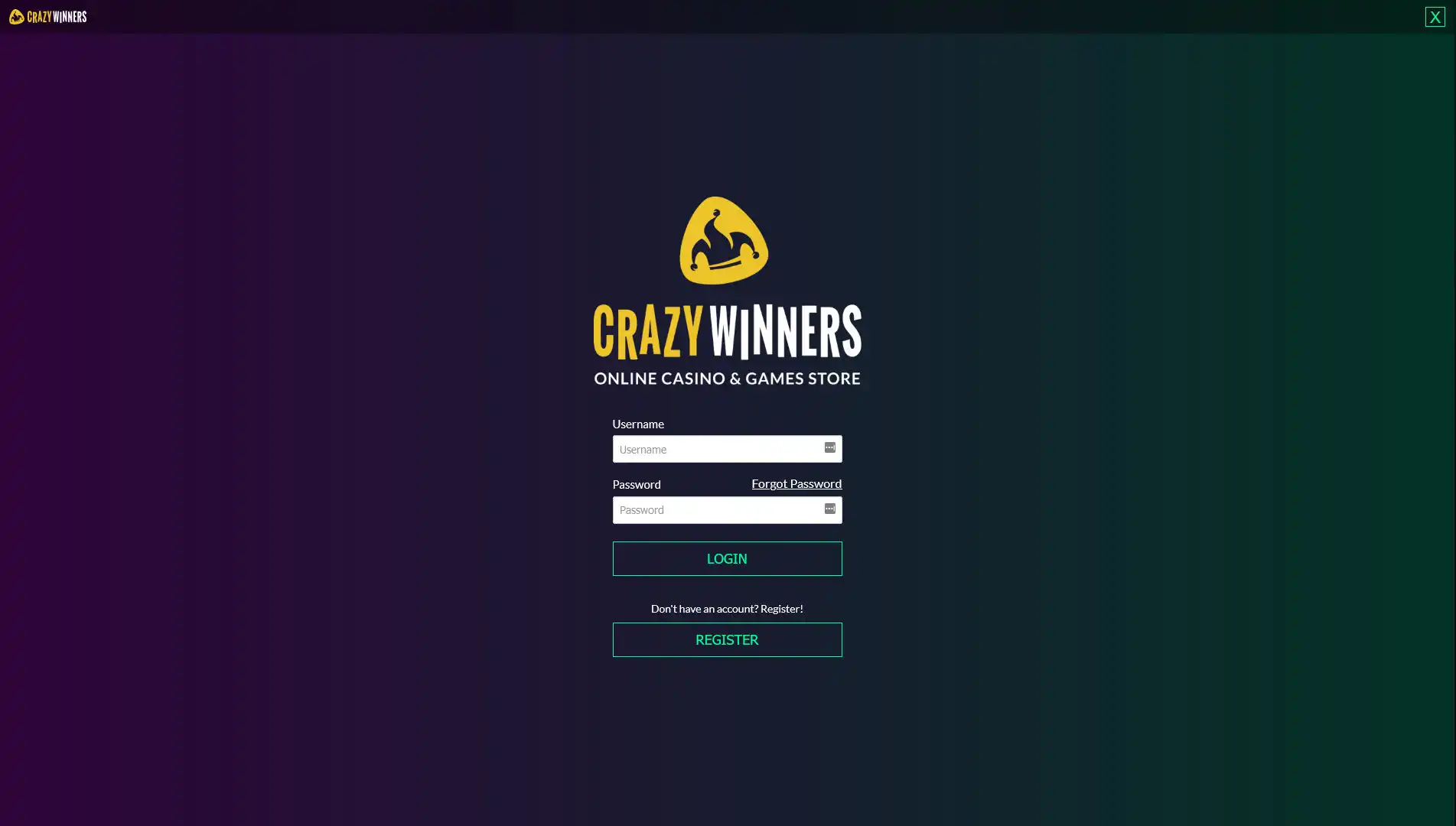 CrazyWinners Casino Login
