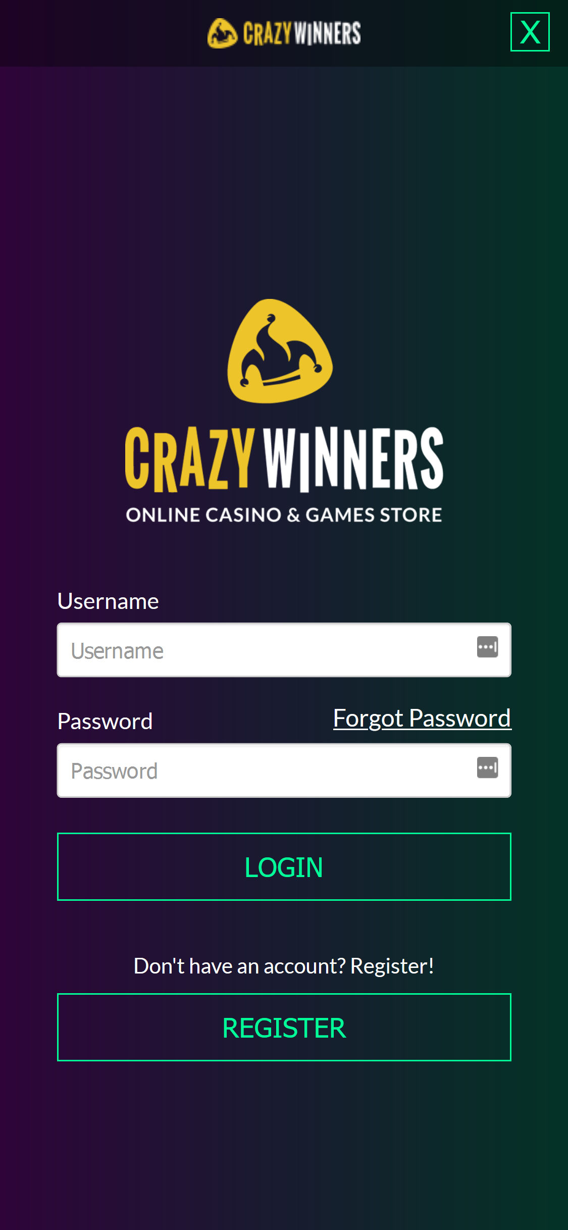 CrazyWinners Casino Mobile Login Review