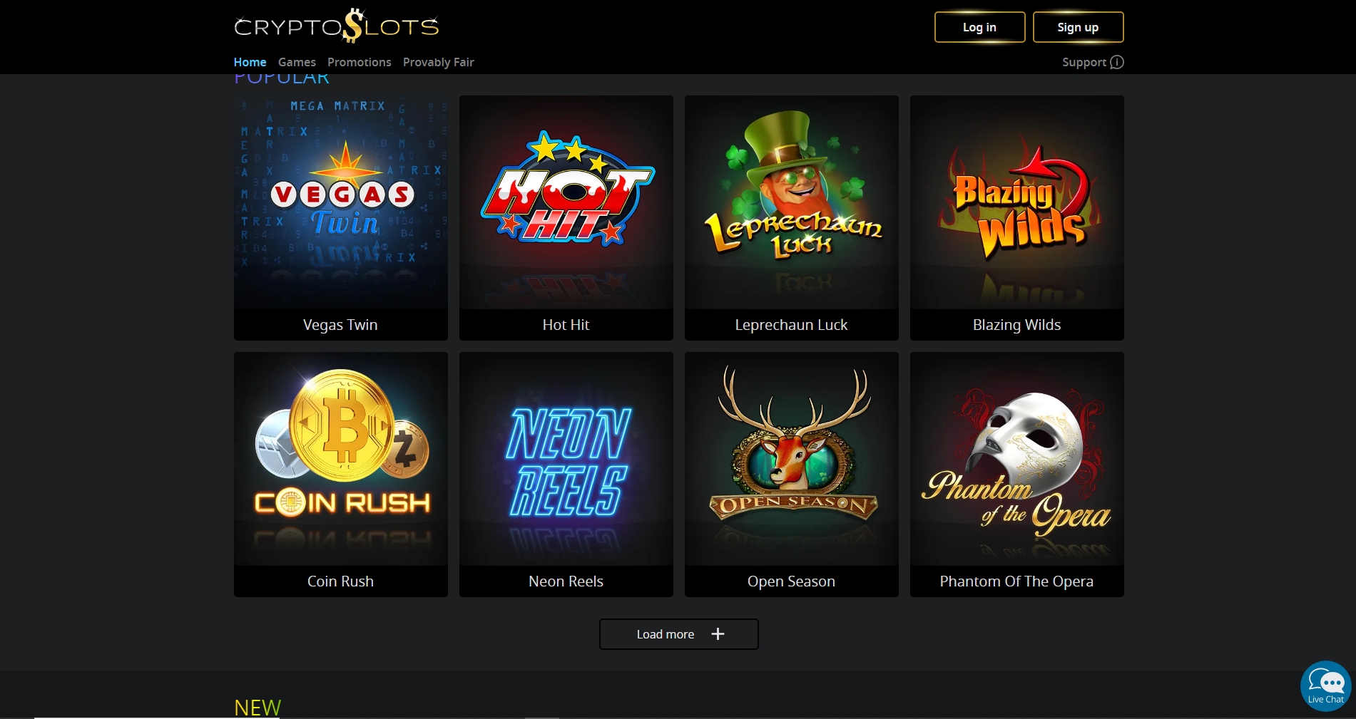 Crypto Slots Casino Games